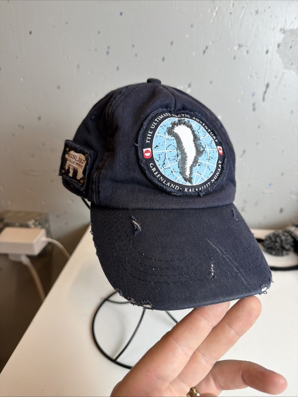 The Ultimate Arctic Adventure Greenland Purple Distressed Hat